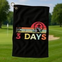 Easter A Lot Can Happen In 3 Days Religious Golf Towel thumb 1