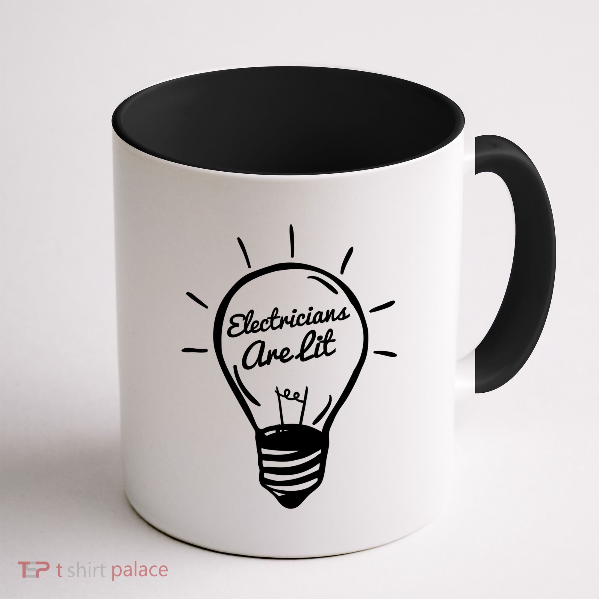Electricians Are Lit Lightbulb Funny Electrician Gift Coffee Mug