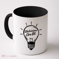Electricians Are Lit Lightbulb Funny Electrician Gift Coffee Mug thumb 0
