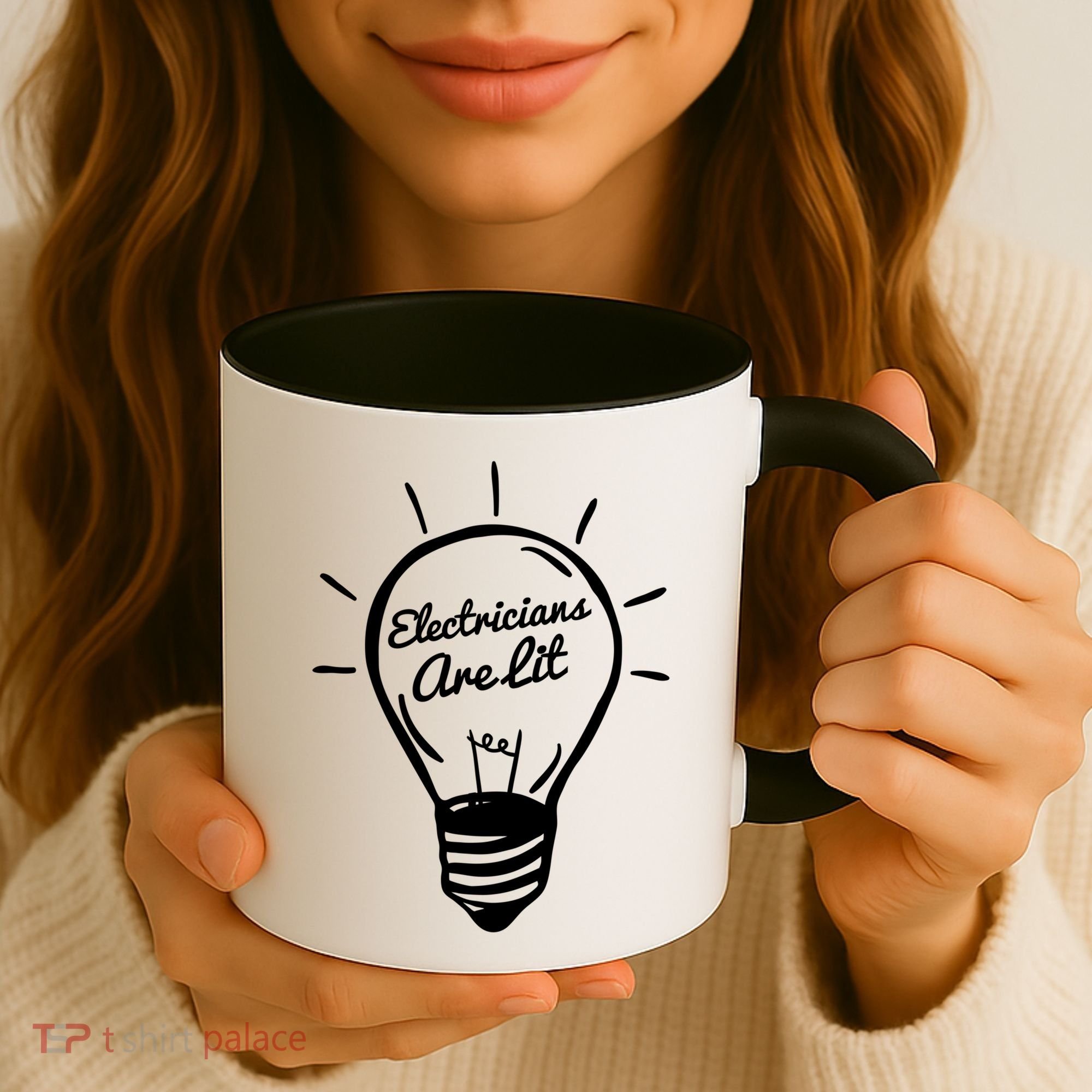 Electricians Are Lit Lightbulb Funny Electrician Gift Coffee Mug