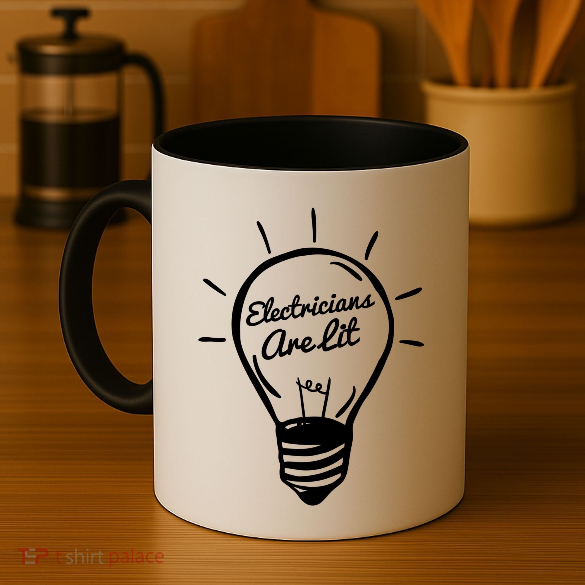 Electricians Are Lit Lightbulb Funny Electrician Gift Coffee Mug