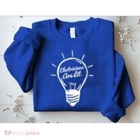 Electricians Are Lit Lightbulb Funny Electrician Gift Sweatshirt thumb 2