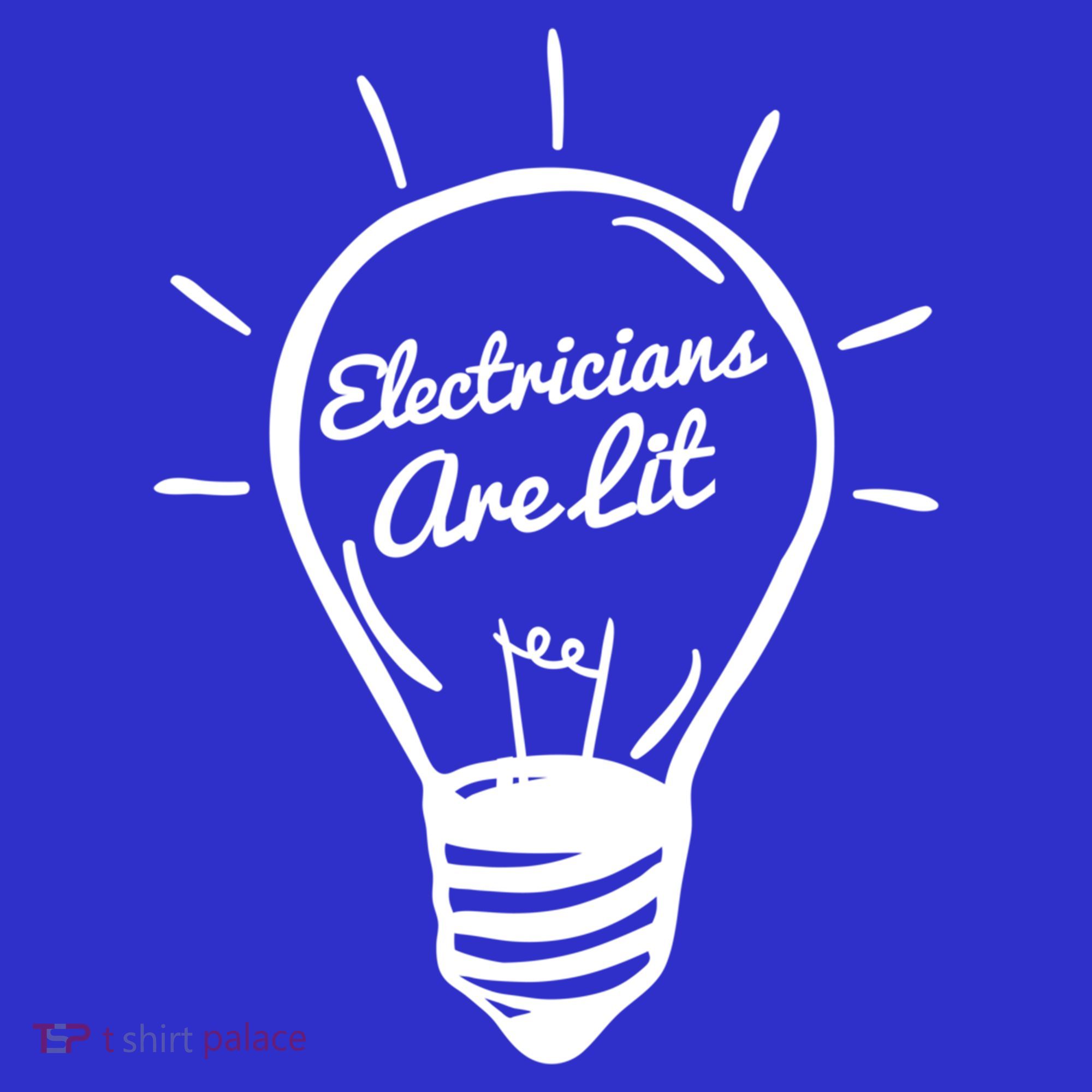 Electricians Are Lit Lightbulb Funny Electrician Gift Sweatshirt