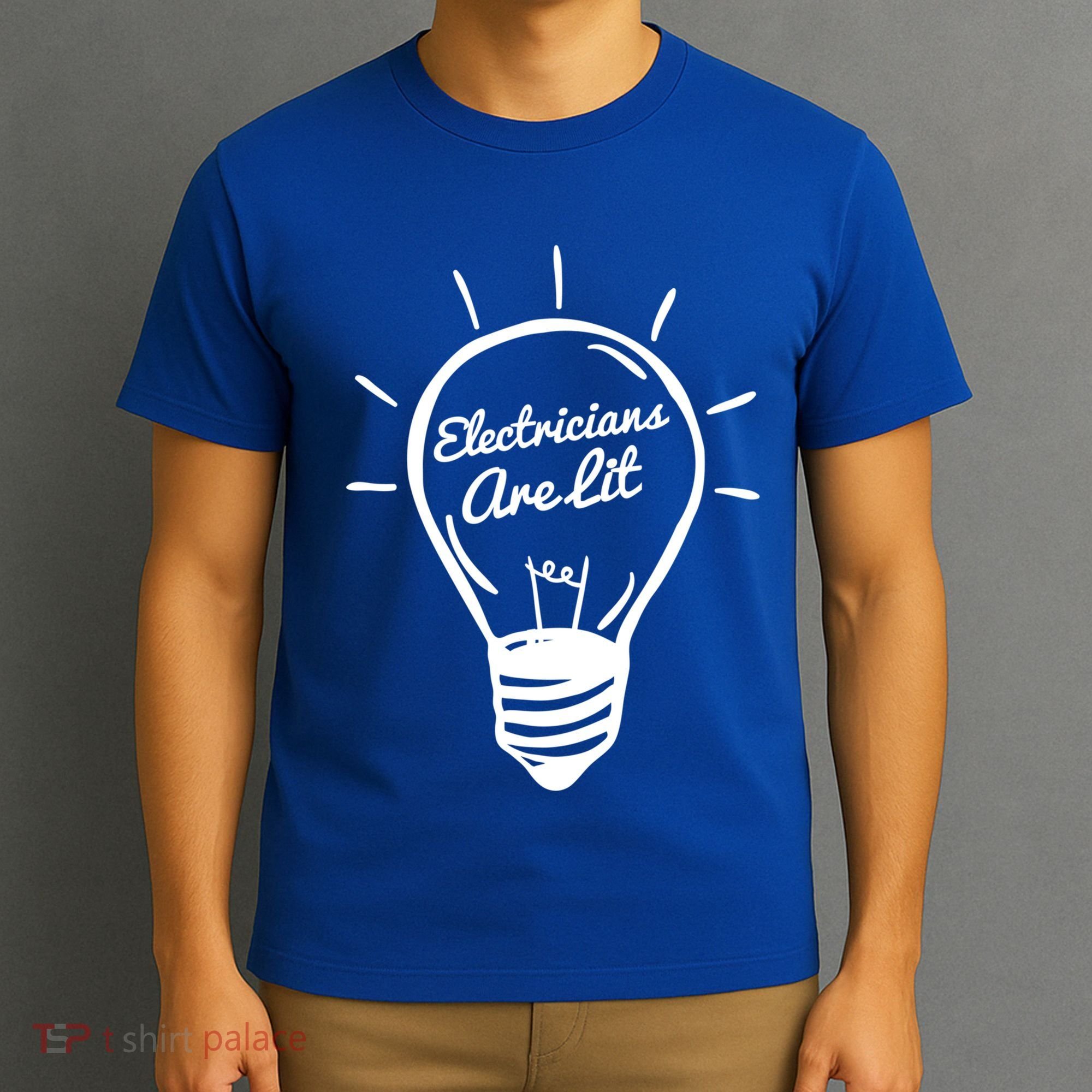 Electricians Are Lit Lightbulb Funny Electrician Gift T-Shirt