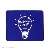 Electricians Are Lit Lightbulb Funny Electrician Gift Mousepad thumb 0