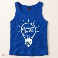 Electricians Are Lit Lightbulb Funny Electrician Gift Tank Top thumb 2