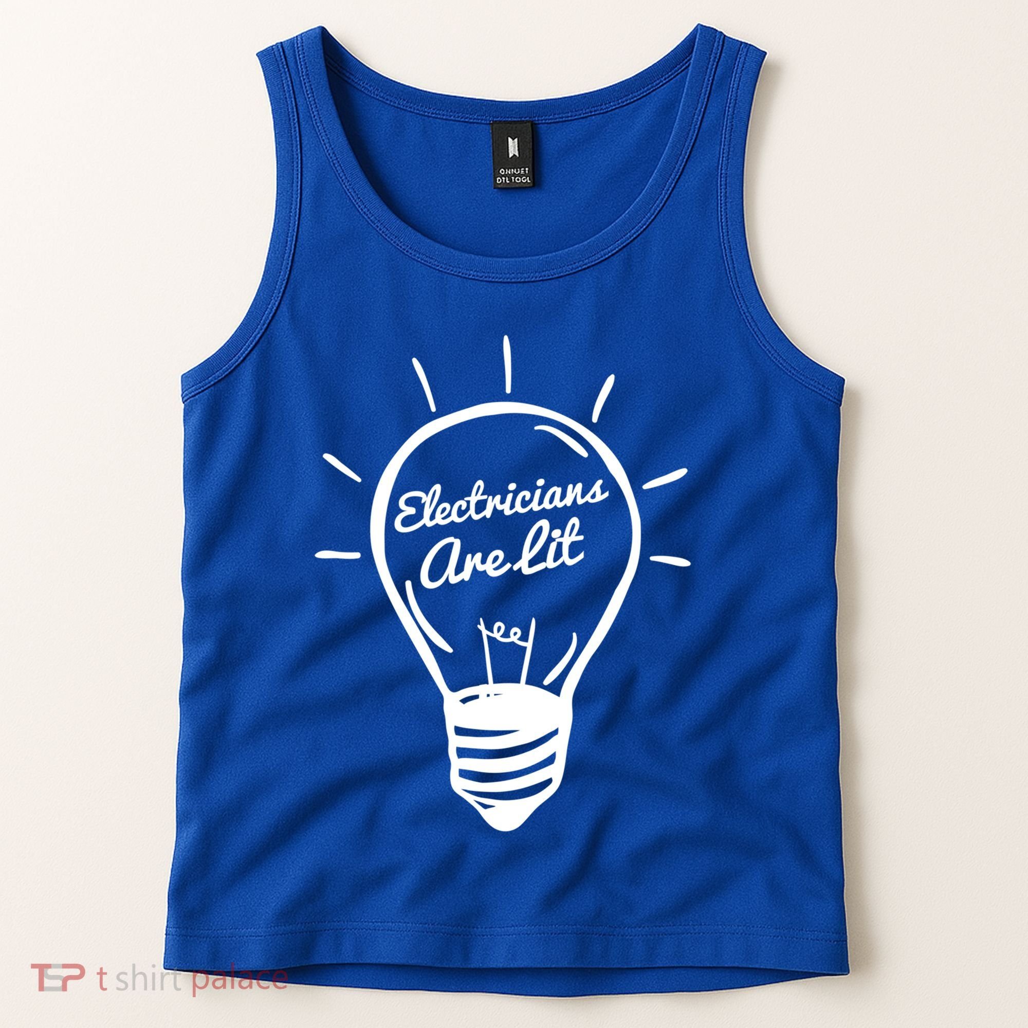 Electricians Are Lit Lightbulb Funny Electrician Gift Tank Top