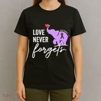 End Alzheimers Love Never Forgets Alzheimers Awareness T-Shirt thumb 4
