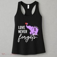 End Alzheimers Love Never Forgets Alzheimers Awareness Women's Tank Top thumb 3