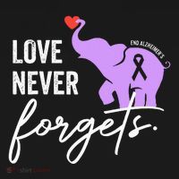 End Alzheimers Love Never Forgets Alzheimers Awareness Women's Tank Top thumb 5