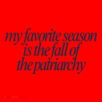 Emily Amick My Favorite Season Is The Fall Of The Patriarchy Santa Hat thumb 1