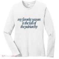 Emily Amick My Favorite Season Is The Fall Of The Patriarchy Women's Long Sleeve Shirt thumb 0