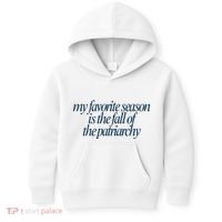 Emily Amick My Favorite Season Is The Fall Of The Patriarchy Kids Hoodie thumb 0