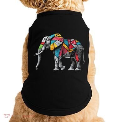Elephant Animal Motif Artwork Elephant Doggie Tank