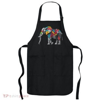 Elephant Animal Motif Artwork Elephant Apron