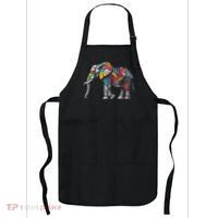 Elephant Animal Motif Artwork Elephant Apron thumb 0