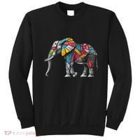 Elephant Animal Motif Artwork Elephant Sweatshirt thumb 0