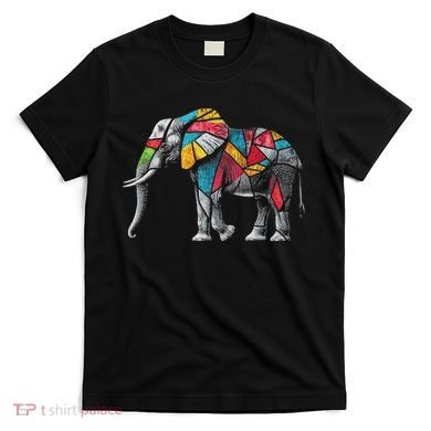Elephant Animal Motif Artwork Elephant T-Shirt