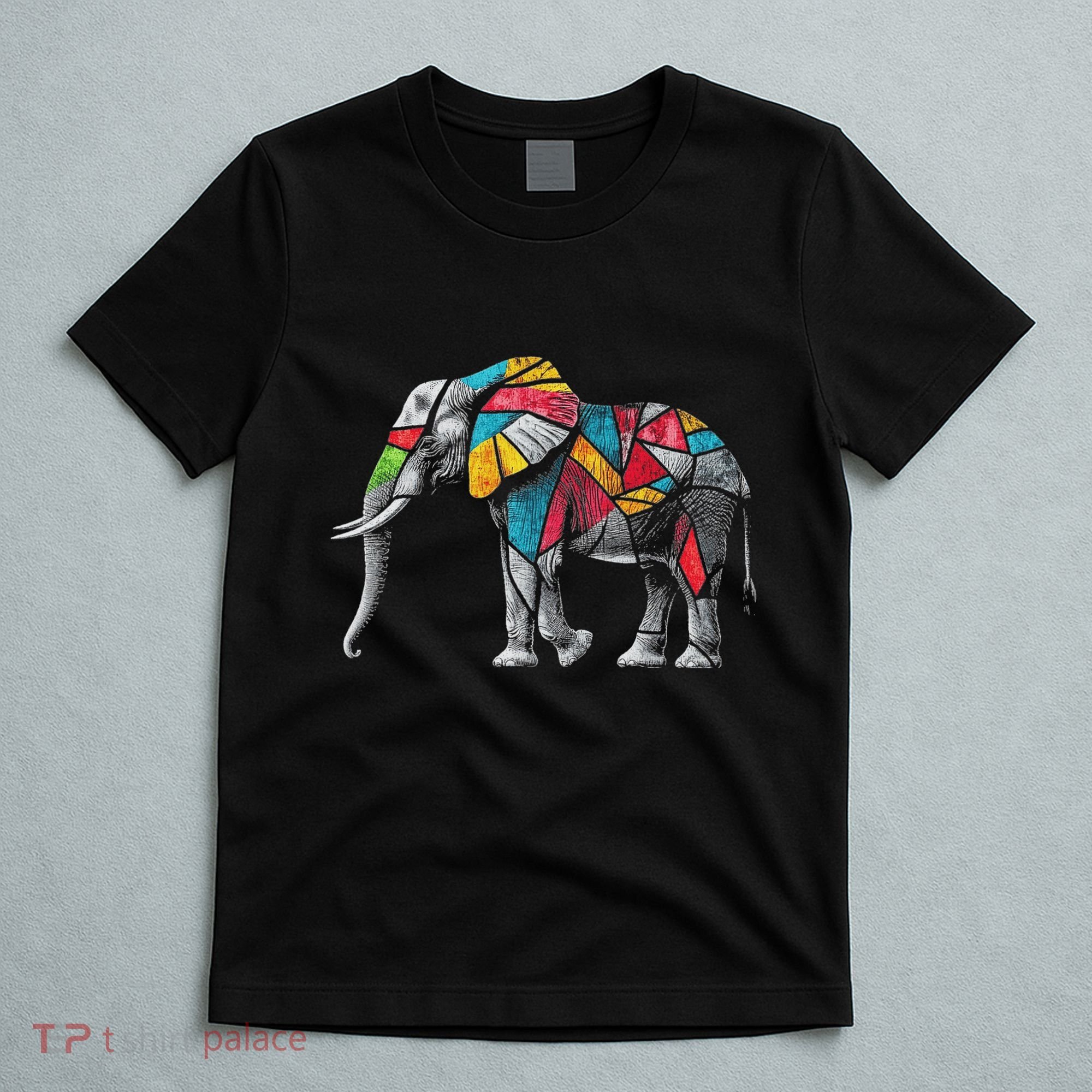 Elephant Animal Motif Artwork Elephant T-Shirt