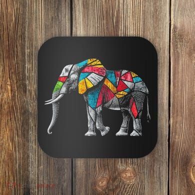 Elephant Animal Motif Artwork Elephant Coaster