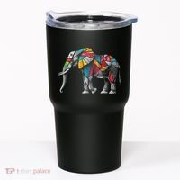 Elephant Animal Motif Artwork Elephant Tumbler thumb 0