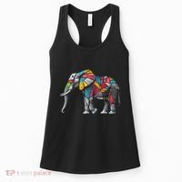 Elephant Animal Motif Artwork Elephant Women's Tank Top thumb 0