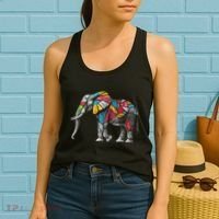 Elephant Animal Motif Artwork Elephant Women's Tank Top thumb 2
