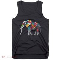 Elephant Animal Motif Artwork Elephant Tank Top thumb 0