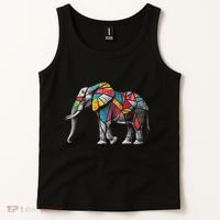 Elephant Animal Motif Artwork Elephant Tank Top thumb 2