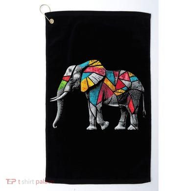 Elephant Animal Motif Artwork Elephant Golf Towel