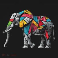 Elephant Animal Motif Artwork Elephant Women's Long Sleeve Shirt thumb 2