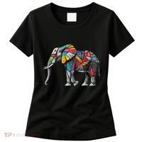 Elephant Animal Motif Artwork Elephant Women's T-Shirt thumb 0