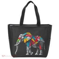 Elephant Animal Motif Artwork Elephant Tote Bag thumb 0