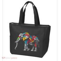 Elephant Animal Motif Artwork Elephant Tote Bag thumb 3