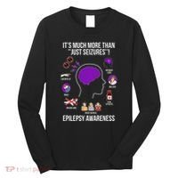 Epilepsy Awareness Month Epilepsy Warrior Long Sleeve Shirt thumb 0
