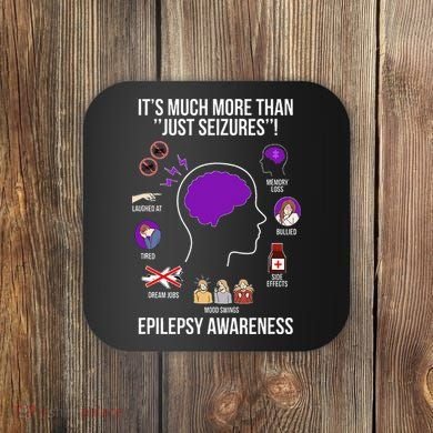 Epilepsy Awareness Month Epilepsy Warrior Coaster