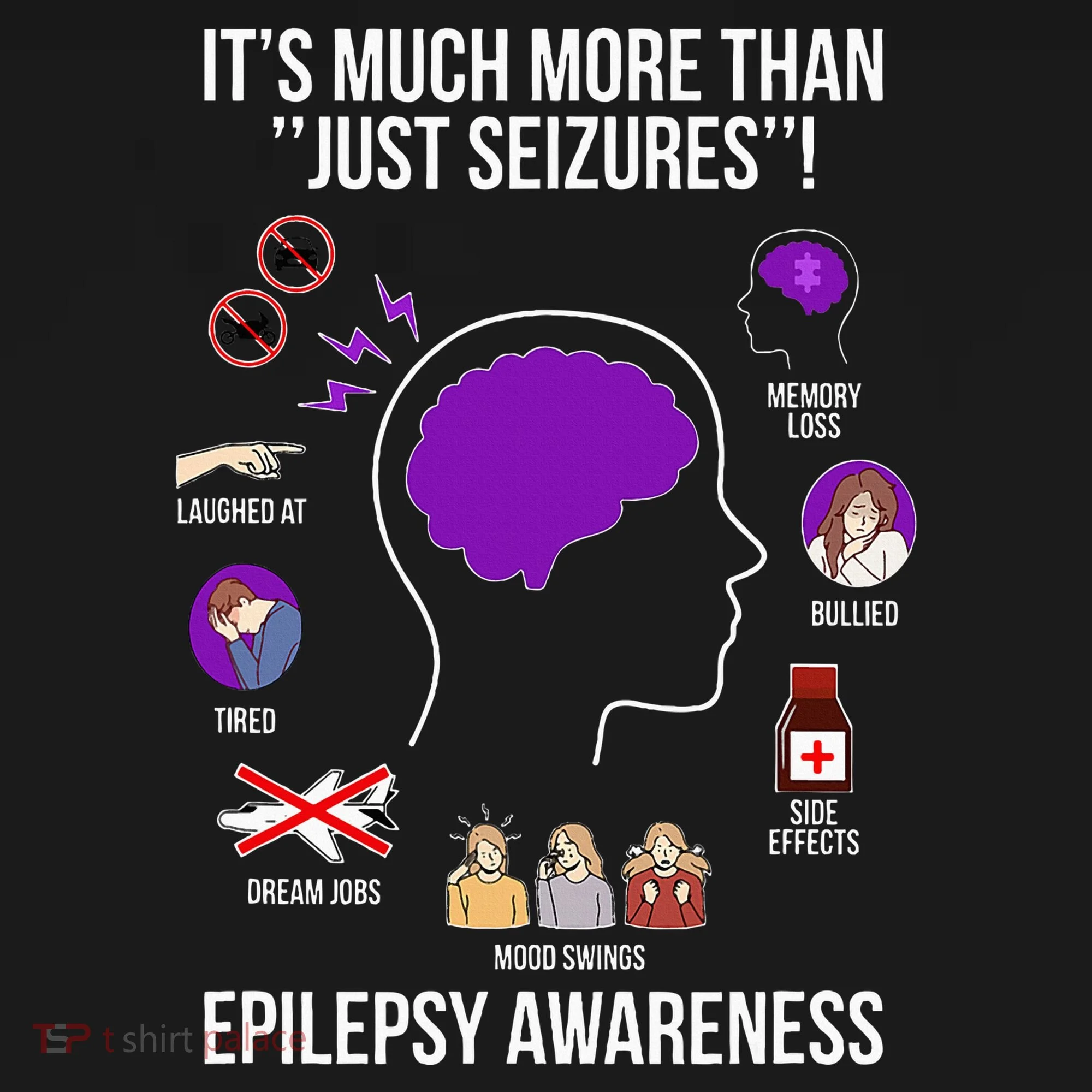 Epilepsy Awareness Month Epilepsy Warrior Women's Hoodie