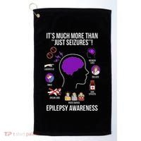 Epilepsy Awareness Month Epilepsy Warrior Golf Towel thumb 0