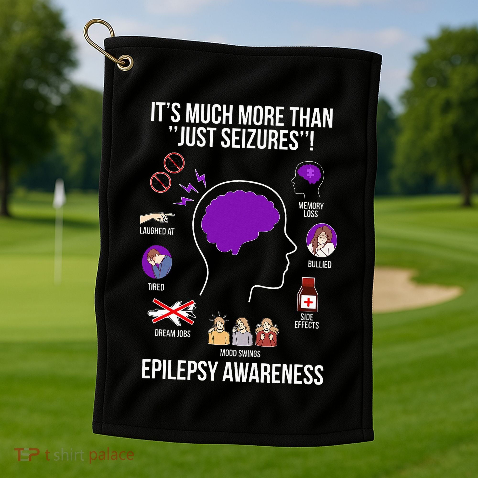 Epilepsy Awareness Month Epilepsy Warrior Golf Towel