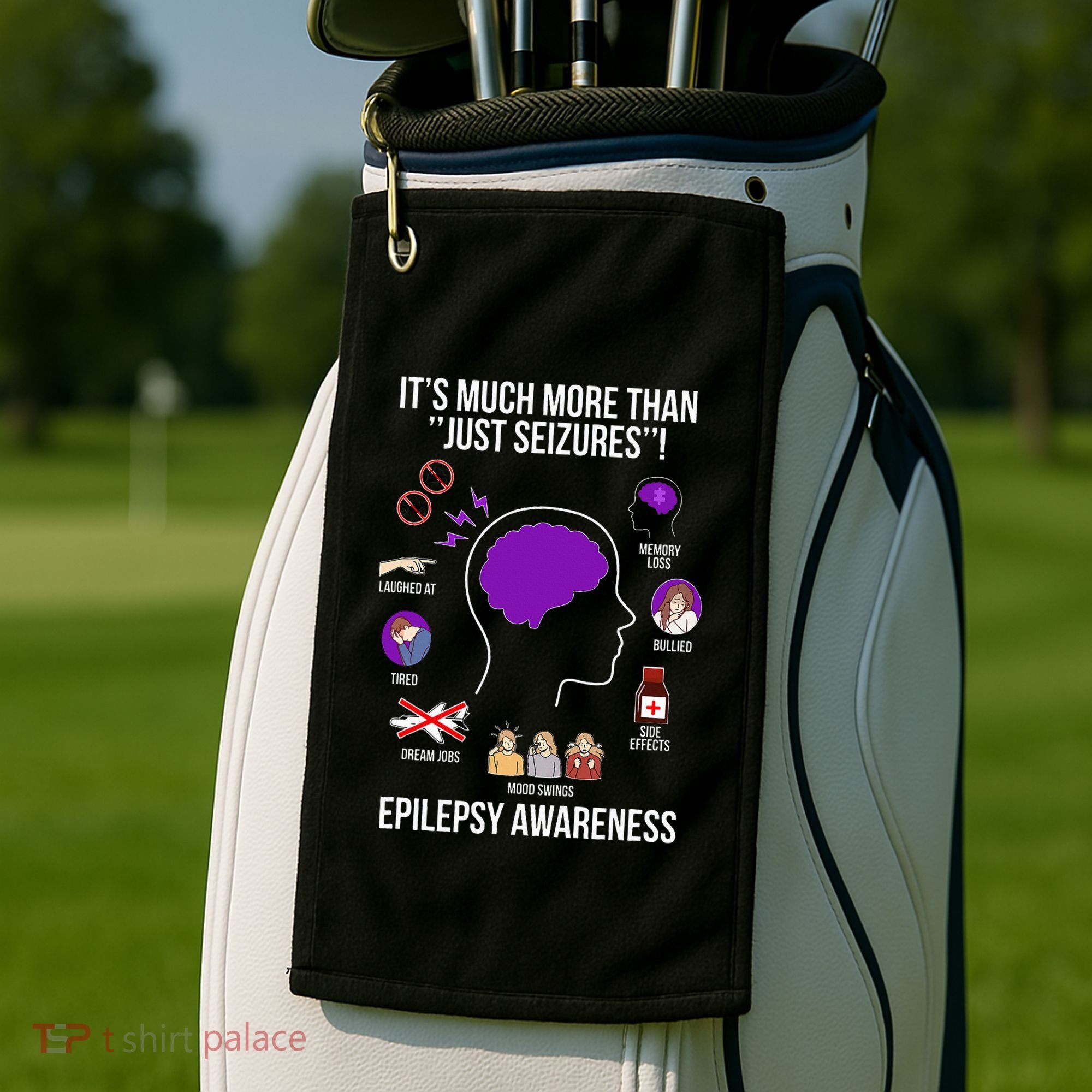 Epilepsy Awareness Month Epilepsy Warrior Golf Towel