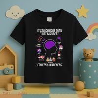 Epilepsy Awareness Month Epilepsy Warrior Toddler T-Shirt thumb 3