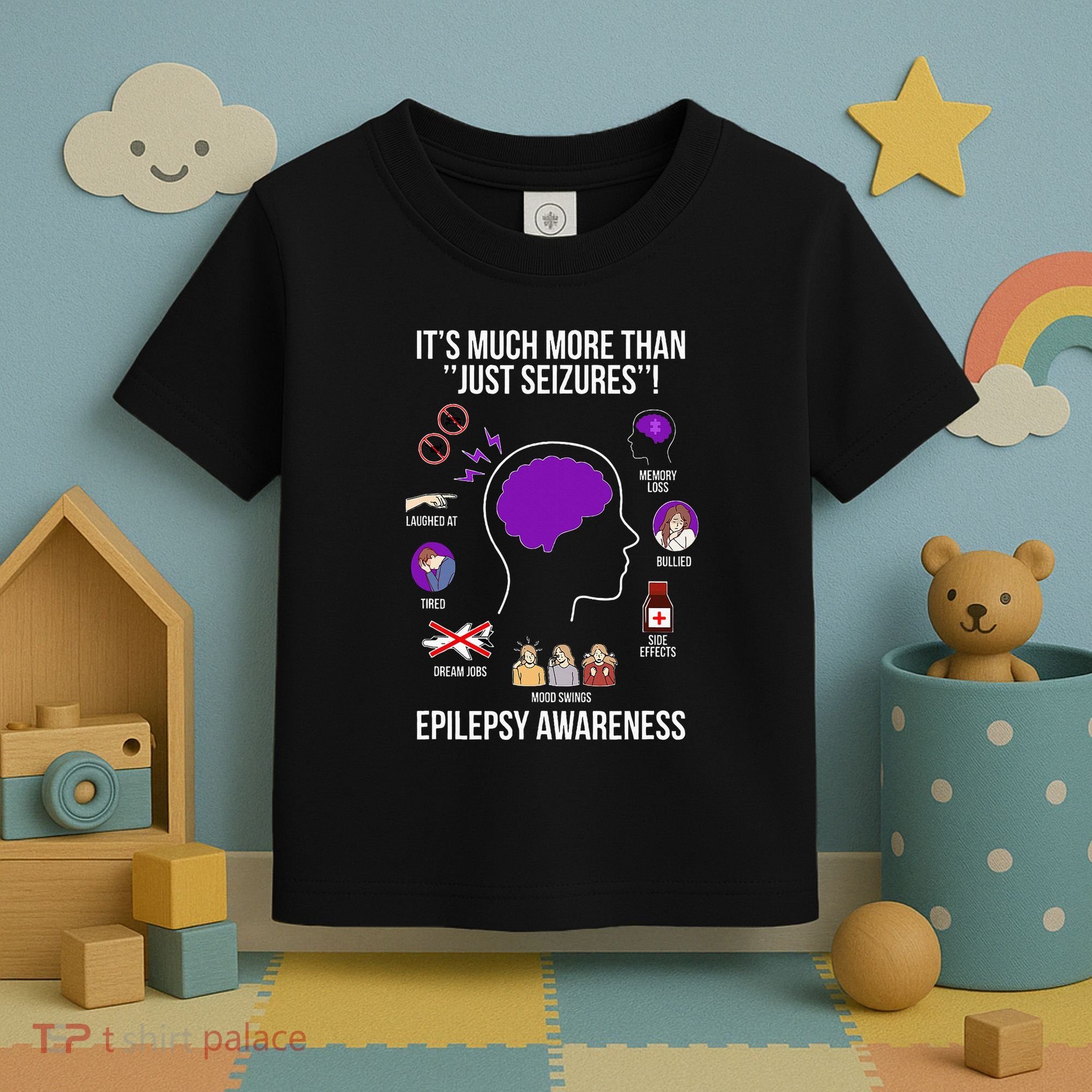 Epilepsy Awareness Month Epilepsy Warrior Toddler T-Shirt