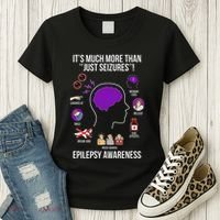 Epilepsy Awareness Month Epilepsy Warrior Women's T-Shirt thumb 3