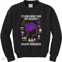 Epilepsy Awareness Month Epilepsy Warrior Kids Sweatshirt thumb 0