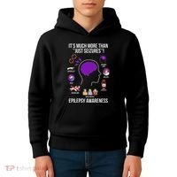 Epilepsy Awareness Month Epilepsy Warrior Kids Hoodie thumb 4