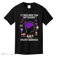 Epilepsy Awareness Month Epilepsy Warrior Kids T-Shirt thumb 0