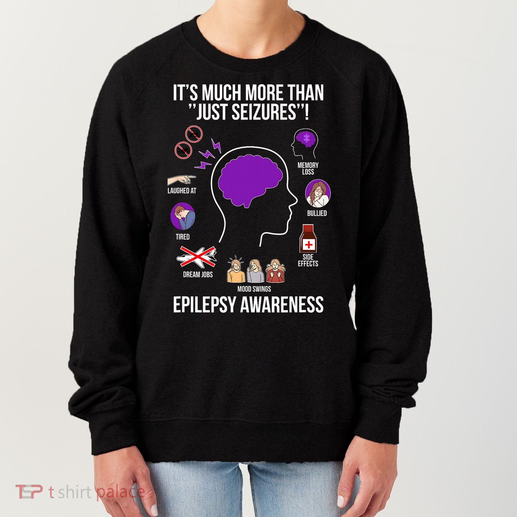 Epilepsy Awareness Month Epilepsy Warrior Women's Sweatshirt