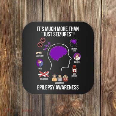 Epilepsy Awareness Month Epilepsy Warrior Coaster