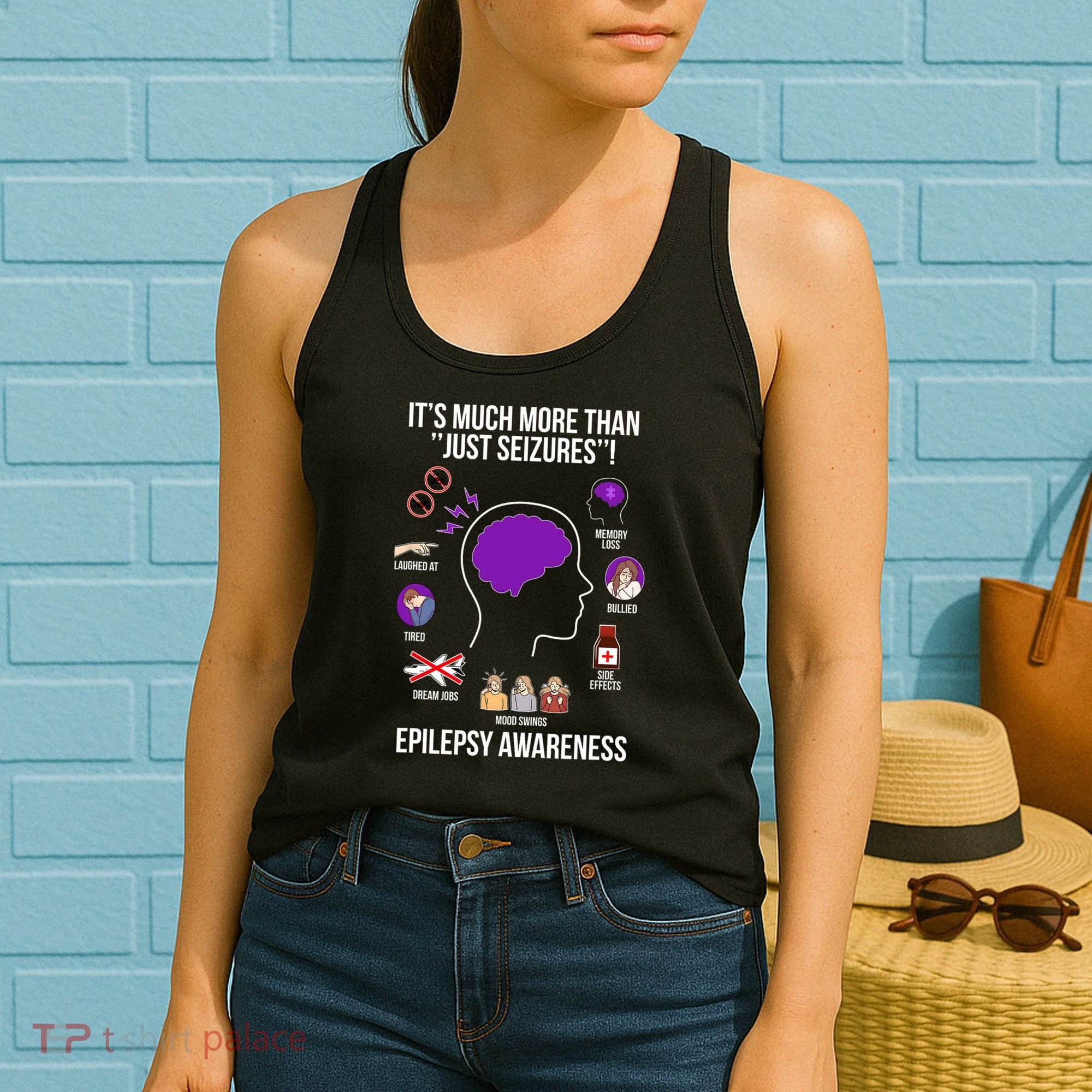 Epilepsy Awareness Month Epilepsy Warrior Women's Tank Top