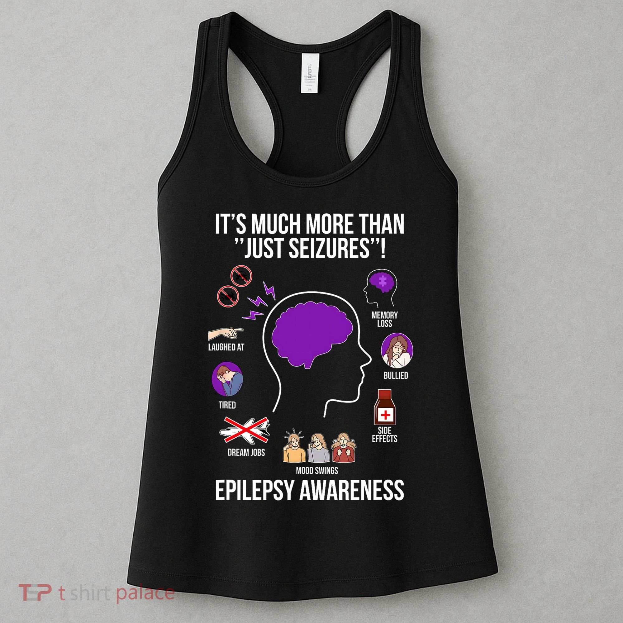 Epilepsy Awareness Month Epilepsy Warrior Women's Tank Top